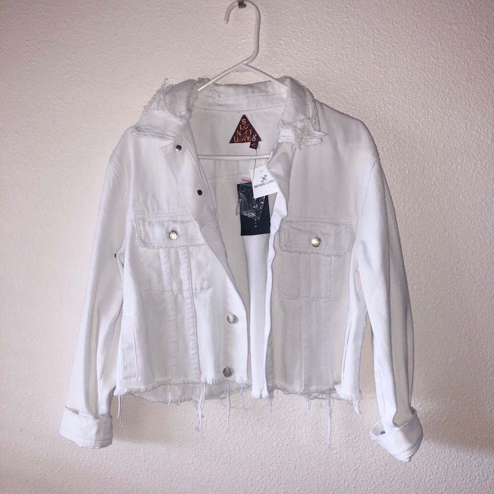 White jean jacket!!